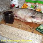 Кебап от червена риба - прост и вкусен (готвене във фурната)