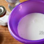 Recept na mliečne šišky vyprážané na panvici s fotografiou