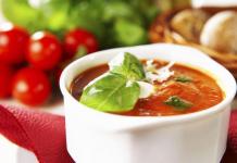 Класическа супа от доматено пюре - рецепта