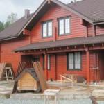 Дървена къща: Как да боядисаме отвън